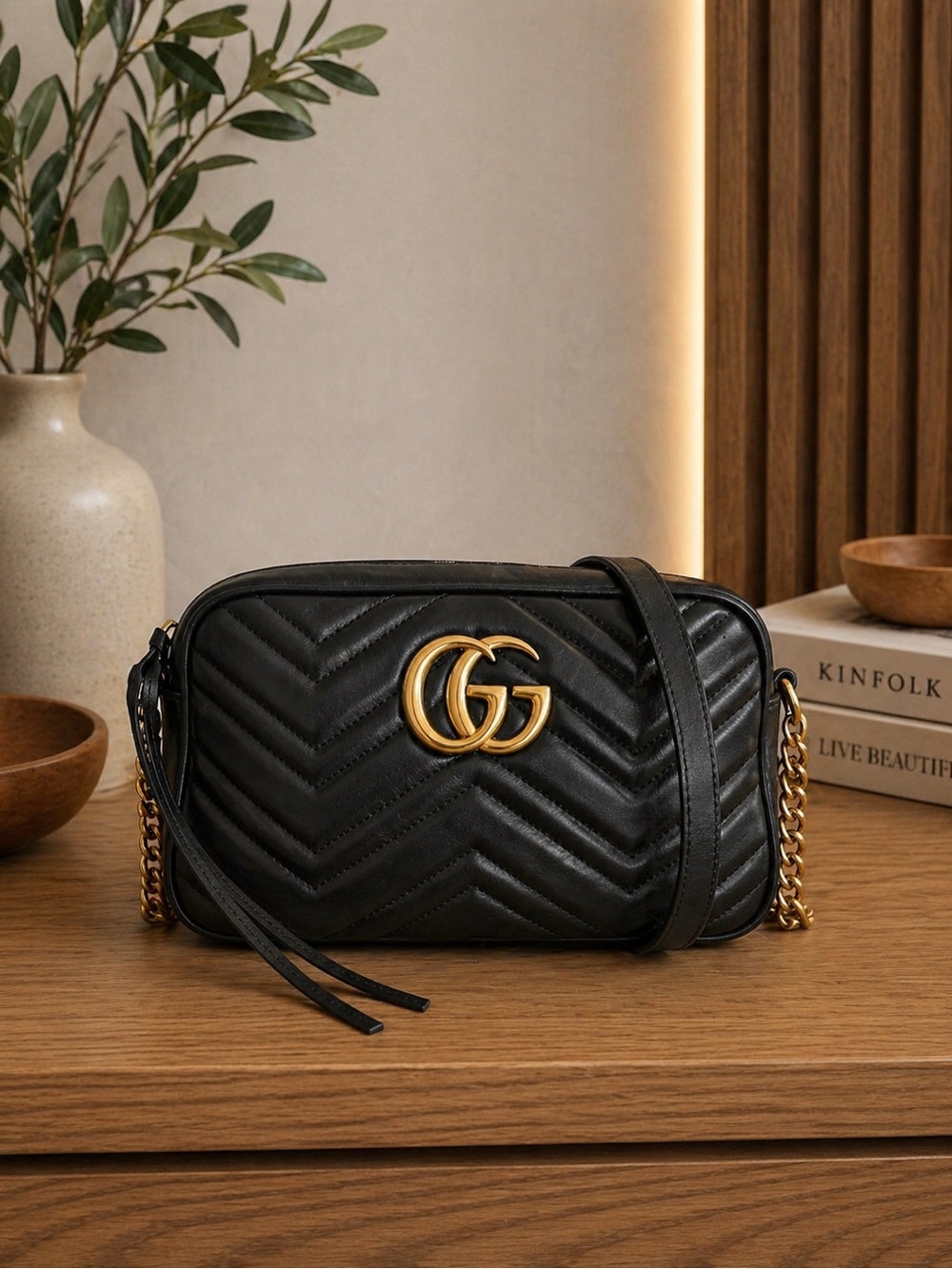 🖤GUCCI GG Marmont mini camera bag